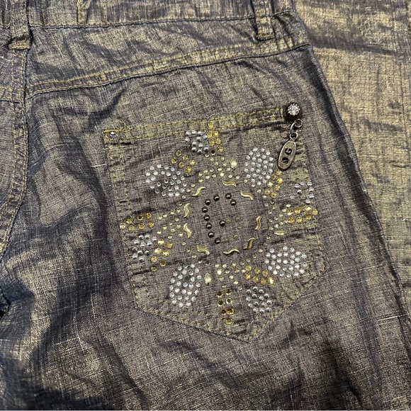 Vintage Y2K Dolce & Gabanna Low-rise Cotton Metallic Pants - Picture 10 of 13